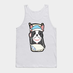 Cute french bulldog is going to bed Tank Top